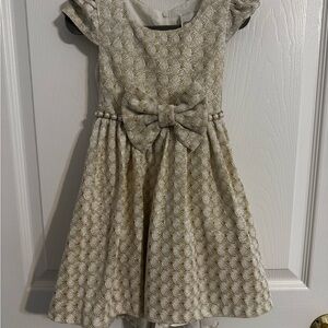 Elegant Gold Kids Dress